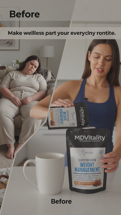 MDVitality Superfood Weight Management – Caramel Mocha Latte 1 Servings (Pack of 3)
